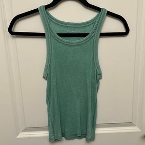 American Eagle Small Light Green/Blue Tank Top